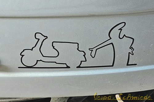 Vespa aufkleber linea - vespa, linea"
