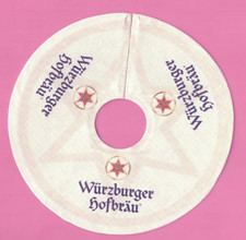 Pilsdeckchen Tropfdeckchen Würzburger Hofbräu, Rand glatt 1x