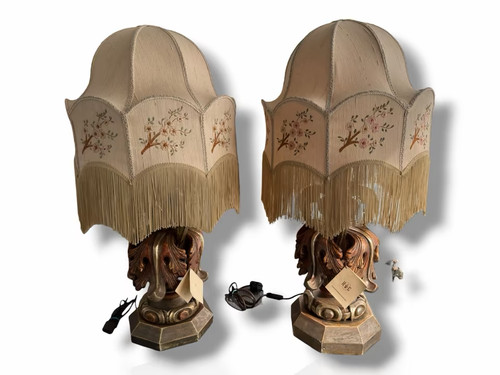 Paar venezianische tischlampen - paar,
