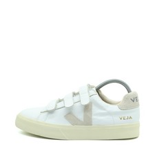 VEJA Damen Esplar Velcro Schuh Weiß Beige Leder Vegan Low Top Sneaker EU 37