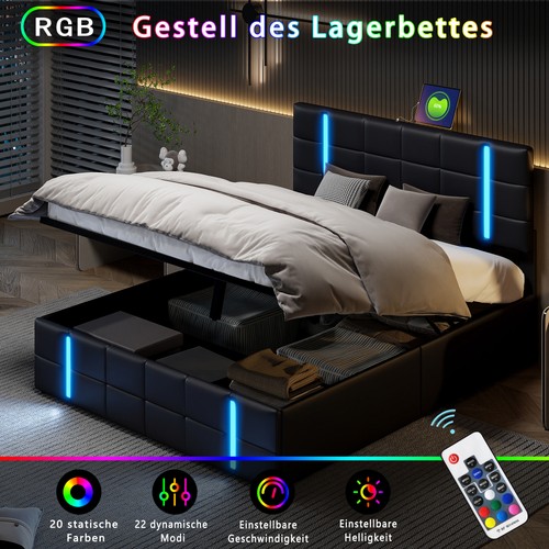 Boxspringbett 160x200 mit - boxspringbett, cm