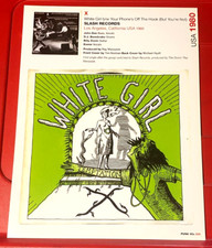 X White Girl Record Cover Art