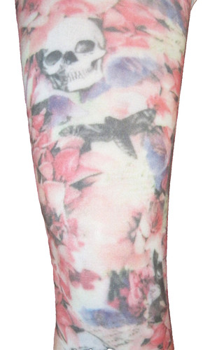 Tattoo totenkopf blumen - tattoo, &