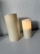 LED Kerzen 2er Set, 20 cm und 15 cm