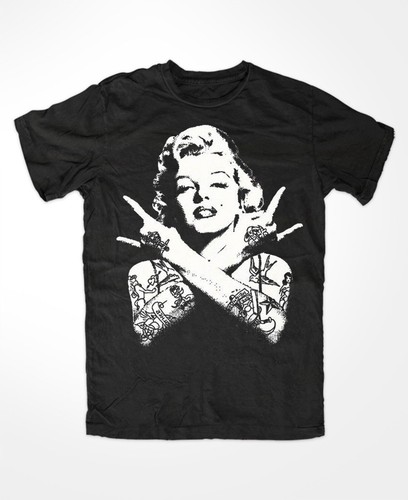 Marilyn monroe tattoo tshirt - marilyn,