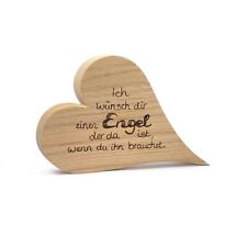 Holz Herz mit Lasergravur Ich