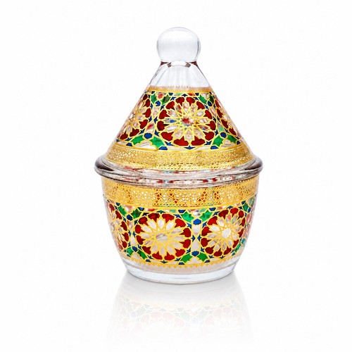 Glas snackschale gold multi - glas,