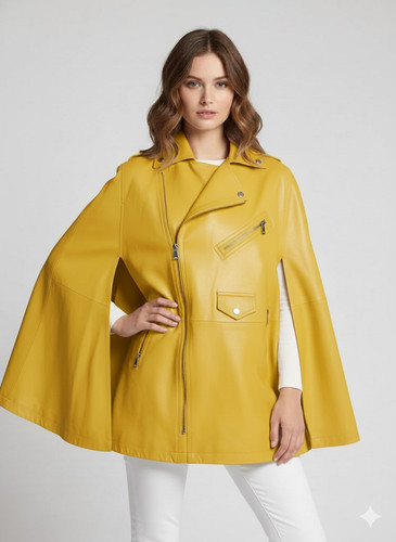 Poncho stil leder - poncho,