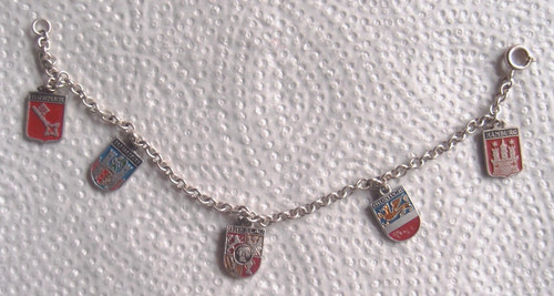Versilbertes bettelarmband mit - versilbertes,