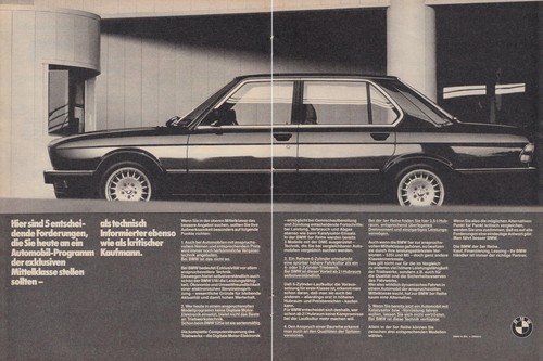 Bmw 525e reklame - 525e,