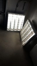 2 x Rasterleuchte Rasterlampe Garagenlampe Bürolampe Deckenleuchte Leuchte