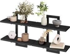 Wandregale Set Holz Metall