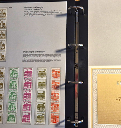 Ringbinder briefmarkenalbum - 3x,