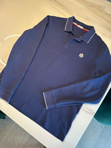 Moncler navy long sleeve - sleeve, polo
