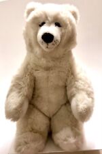 STEIFF-TIER ORIGINAL MIT KNOPF IM OHR / EISBÄR GROß  PFL UNSERE SPENDENAKTION