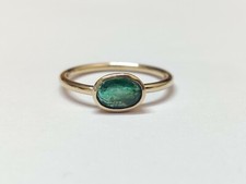 14K Gold Smaragd Ring 1.1