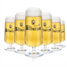 6x Bitburger Bierglas 0,3l