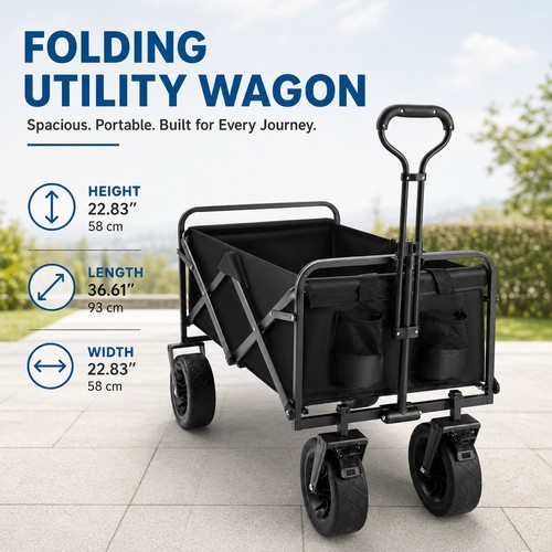 150kg bollerwagen faltbar - 150kg,