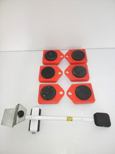 6 x Möbelgleiter mit Rollen -  Werkzeug zum Bewegen von Möbeln