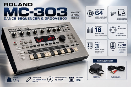 Roland 303 dance sequencer - roland, mc-303