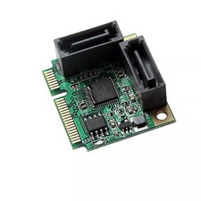 SATA 6G 2-Port Mini PCI Express Controller Karte PCI-E auf SATA3.0 Kabel