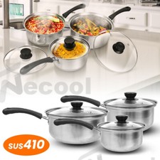 6X Edelstahl Induktion Topfset