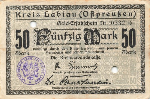 Labiau kreis 50 mark - -,