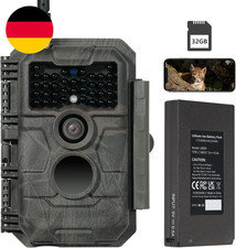 Gardepro E6P Max Wildkamera WLAN, Wiederaufladbare 8000Mah Akku, Integrierte SD 