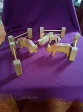 ostheimer figuren gebraucht (Bauernhoftiere + Zaun + Tränke)