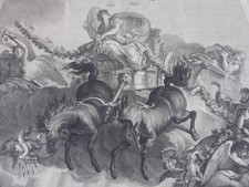 Frau auf Streitwagen Allegorie