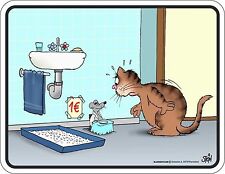 Blechschild Katzen Toilette