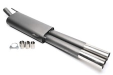 Sportauspuff 2x76mm rund