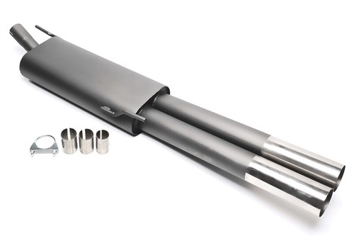 Sportauspuff 2x76mm rund