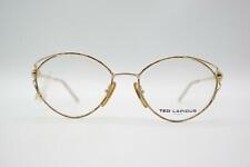Vintage Ted Lapidus TL 716 Gold Bronze Oval Brille Brillengestell eyeglasses NOS