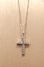 Recarlo Halskette XB836/008 Aus Weißgold 18 Ct 750 Und Diamanten Made In Italy