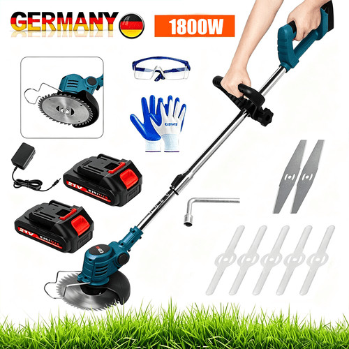 1800w akku rasentrimmer mit - mit, 2