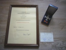 N1317) Ehrenkreuz der Bundeswehr in Silber mit Urkunde, Feldjägerausbildungskp.