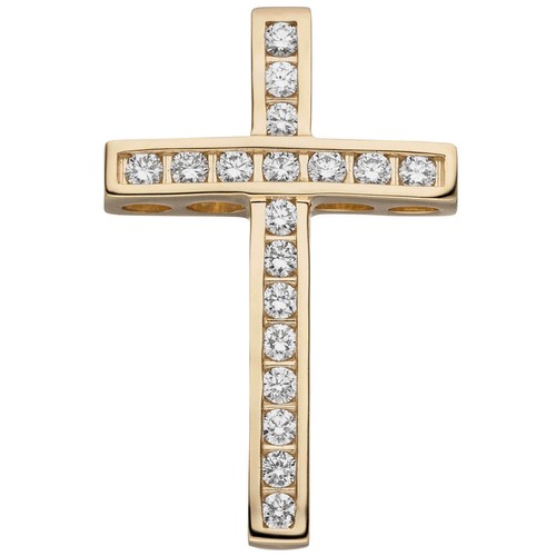 Anhänger kreuz aus - aus, 585