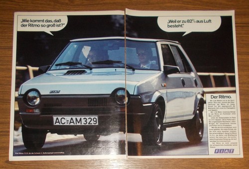 Seltene werbung fiat ritmo - seltene,