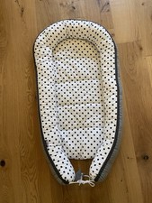 Jukki babynest schwarz - jukki, weiß