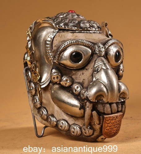 Alte tibet silber inlay red - tibet,