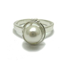Silver Ring 925 Handmade Pearl
