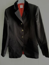Turniersakko Reitjacket Schwarz Gr. 164 – Samtkragen