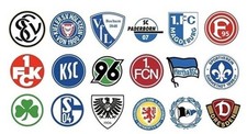 2.Bundesliga Pin Set Saison 2025-2026 - 18 Pins aller 2.Bundesliga Clubs im Set
