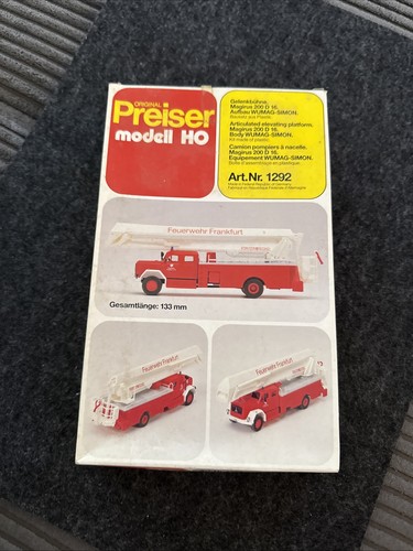 Preiser 1292 feuerwehr - 1292,