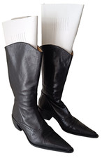 Tolle Western Cowboy Stiefel von "Tango", Leder schwarz,  Gr. 40, Top Zustand