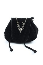 BIRKHAHN MODE Minitasche Klein Damen Tasche schwarz-silberfarben Elegant