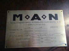Nameplate MAN Nuremberg