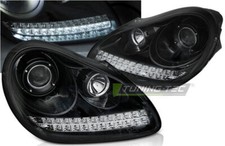 Xenon Scheinwerfer für Porsche Cayenne 02-06 Led Standlicht Led-Blinker schwarz