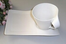 Villeroy & Boch NEWWAVE New Wave Cappuccinotasse +Partyplatte 0,25l V&B NEU mehr